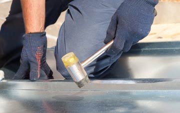 Crackley metal flat roofing repairs